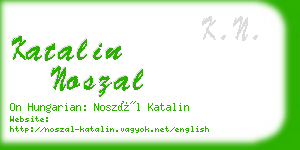 katalin noszal business card